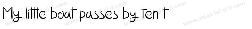 My little boat passes by ten thousa字体转换